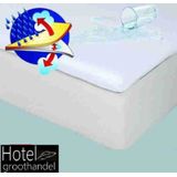 hotelgroothandel.nl - Waterdicht Topper Molton flanel hoeslaken PU --180x220/10
