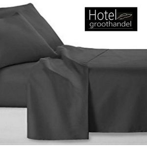 hotelgroothandel.nl - Laken hotel - antraciet 20A 100% katoen