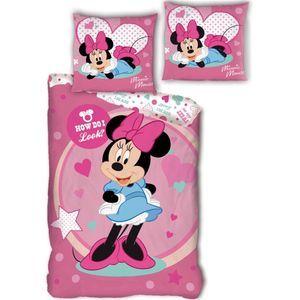 Disney Minnie Mouse Dekbedovertrek How do I look - Eenpersoons - 140  x 200 cm - Polyester