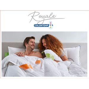 Silvana Royale Colortemp® partnerdekbed - 240x220 Blauw-Groen