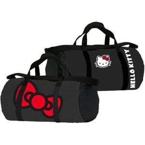 Hello Kitty Sporttas Bow - 43 x 24 x 24 cm - Polyester - 43x24x24 - Rood;Zwart;