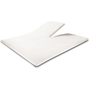 Hoeslakens - Wit - Katoen - Geschikt voor 1-persoonsbed