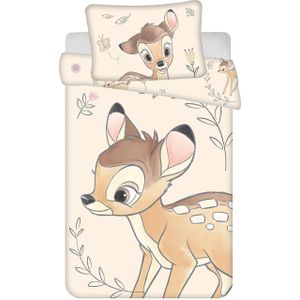 Disney Bambi BABY Dekbedovertrek, Prins - 135 x 100 cm - Katoen - 100x135 + 1 kussensloop 40x60 - Beige