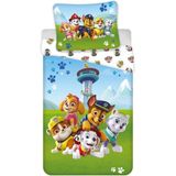 PAW Patrol - Dekbedovertrek - Multi - 140 x 200 cm - 65 x 65 cm