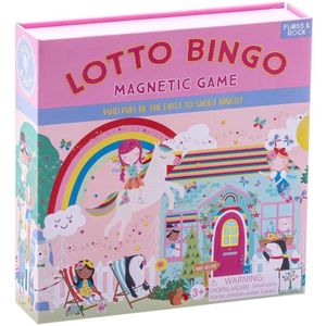 Floss & Rock - Lotto / Bingo spel, Regenboog Elfje - 17 x 17 x 4 cm - Multi