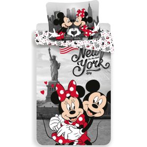 Disney Minnie Mouse - Dekbedovertre New York (Let op - Met extra grote sloop 70x90cm) Multi --140x200 + 1 kussensloop 70x90