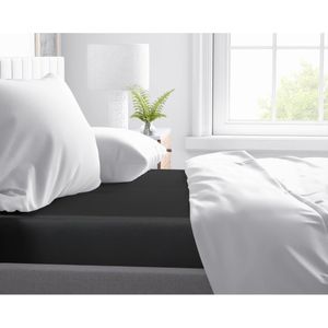 Primaviera Deluxe Satijnen - Hoeslaken - 140 x 200 - Zwart