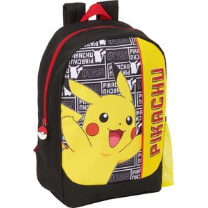 Pokemon Rugzak, Pikachu - 40 x 28 x 12 cm - Polyester - 40x28x12 - Zwart