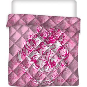 Harry Potter Sprei Draco - Tweepersoons - 240 x 220 cm - Polyester - 240x220 - Roze