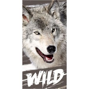 Animal Pictures - Strandlaken Wolf - 70 x 140 cm - Katoen