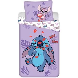 Disney - Lilo & Stitch - Dekbedovertrek - Paars - 140 x 200 cm + 70 x 90 cm - Katoen