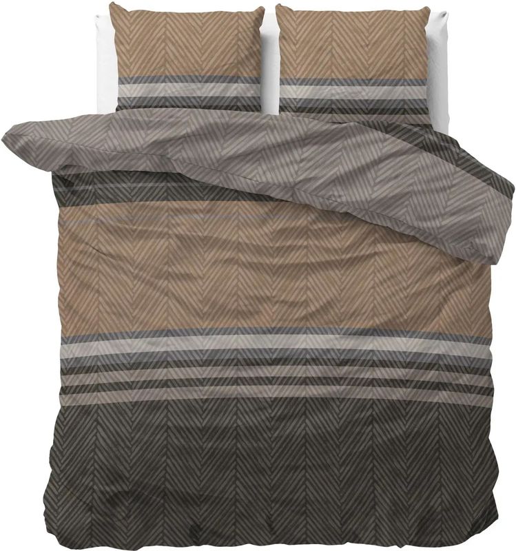 Sleeptime - Dekbedovertrek Ezgi - Bruin - 240x200x220 + 2 Kussenslopen 60x70