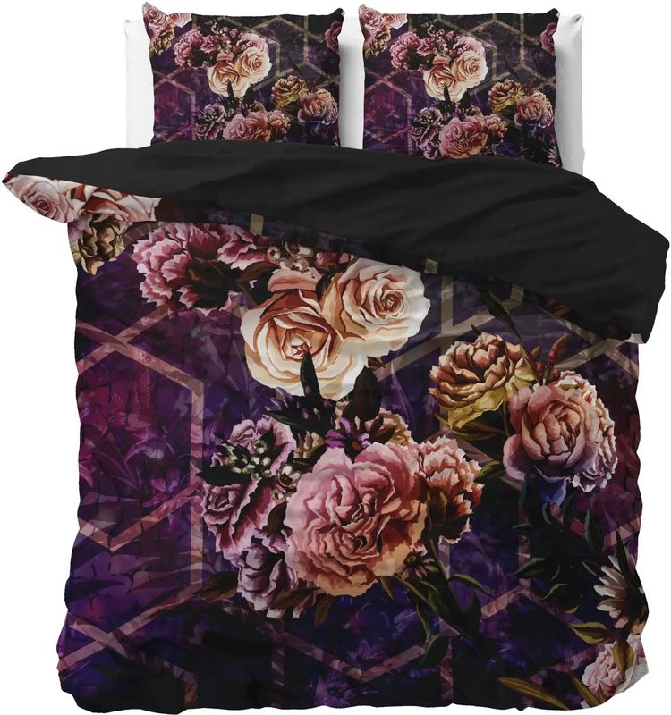 Sleeptime - Marise - Dekbedovertrek - Paars - 200 x 200/220 cm