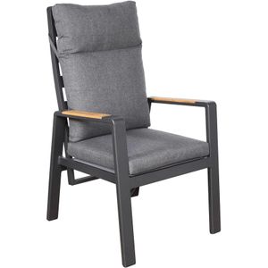 SenS-Line - Victoria - Tuinstoel - Aluminium - Teak - Inclusief Kussens