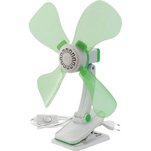 Eurotrail Ventilator Opvouwbaar 40 X 15 X 32 Cm Abs Groen/wit
