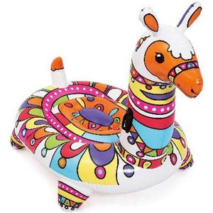 Bestway Opblaasfiguur Lama Pop Ride-On Jumbo