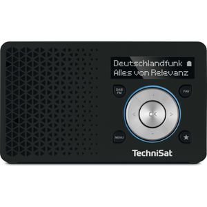 TechniSat - DIGITRADIO 1A - Draagbare DAB+ Radio - Zwart/Zilver - 1 W RMS
