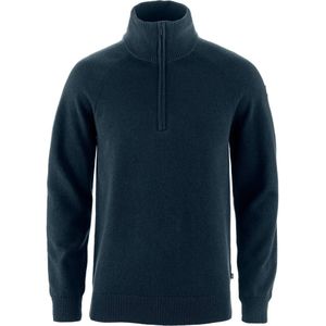 Fjällräven - Övik Lite Half Zip - Wollen Trui - Blauw