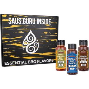 Saus.Guru Bbq Essentials No.2 - Honey Mustard/Original/Mango Cinnamon