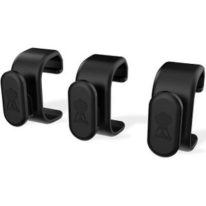 BBQ-Toro Roestvrijstalen grillspiesset voor Weber Genesis Grill, serie E 200, E 300, S 200, S 300, incl. 2 x vleespennen, motor, motorhouder, draaispies, rotisserie, draaispies