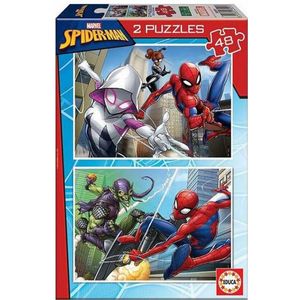 Puzzel Spiderman Educa (2 x 48 pcs)