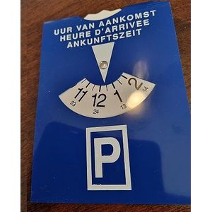 Parkeerschijf | Parkeerkaart - Blauwe zone | schijf kaart voor parkeer