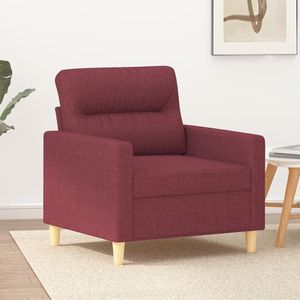 Fauteuil 60 cm stof wijnrood