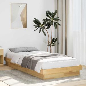 Bedframe zonder matras 90x190 cm massief hout eiken