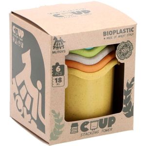 Mlitoys Bioplastic Stapelbekers 6-delig