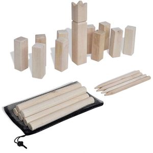 vidaXL Houten Kubb spel set