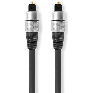 Optische Audiokabel | TosLink Male - TosLink Male | 10,0 m | Antraciet Nedis