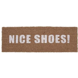 2x Present Time Door Mat Nice Shoes White