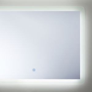 Beliani CORROY - LED-spiegel - Zilver - Glas
