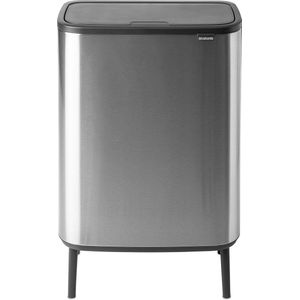 Brabantia Bo Touch Bin Hi Prullenbak - 60 liter - Matt Steel Fingerprint Proof