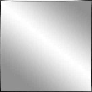 Jersey Spiegel- met zwarte messing look frame -60x60 cm