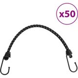 vidaXL - Spanelastieken - met - reflecterende - strips - en - haken - 50 - stuks - 46 - cm