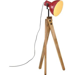 Vloerlamp 25 W E27 45x45x120 cm verweerd rood