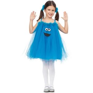 Kostuums voor Kinderen My Other Me Cookie Monster Sesame Street Blauw (2 Onderdelen) Maat 3-4 Jaar