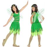 Kostuums voor Kinderen Groen Lentefee Fantasie (2 Onderdelen) (2 pcs) Maat 5-6 Jaar