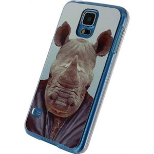 Xccess Metal Plate Cover Samsung Galaxy S5/S5 Plus/S5 Neo Funny Rhino