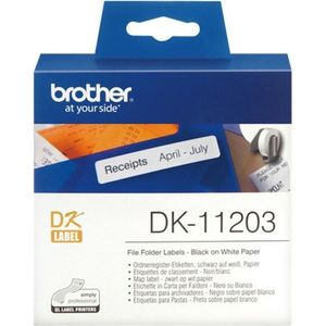Labels Brother DK-11203 Wit Zwart Zwart/Wit Papier