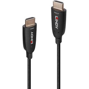 HDMI-Kabel LINDY OPTIC HYBRID Zwart
