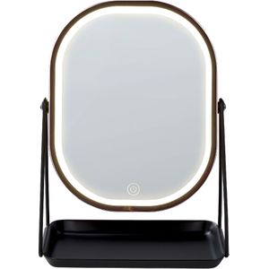 Beliani DORDOGNE - Tafel spiegel - Rosegoud - Metaal