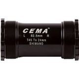 Cema Bracketas T45 Shimano-RVS-zwart