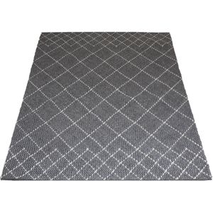 Veer Carpets Vloerkleed Tess Charcoal 160 x 230 cm