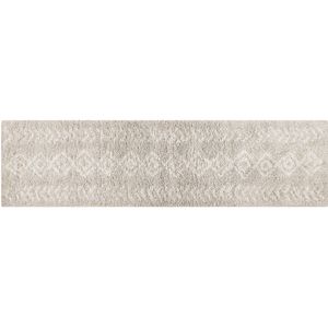 KAPAN - Shaggy tapijt - Beige - 80 x 300 cm - Polypropyleen