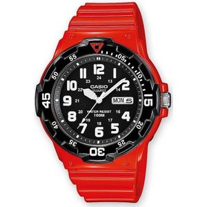 Casio MRW-200HC-4BVDF - Horloge -Kunststof - Rood - 48 mm