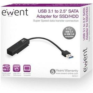 USB-naar-SATA-adapter voor Harde Schijf Ewent EW7017 2,5" USB 3.0