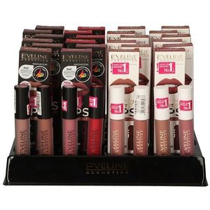 Eveline oh! my lips liquid matt lipstick & lipliner display diverse 32 stuks