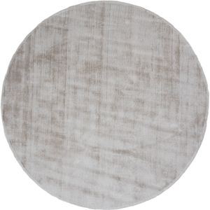 Veer Carpets Karpet Viscose Rond Light Grey ø150 cm